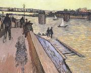 Vincent Van Gogh The Bridge at Trinquetaille (nn040 USA oil painting artist